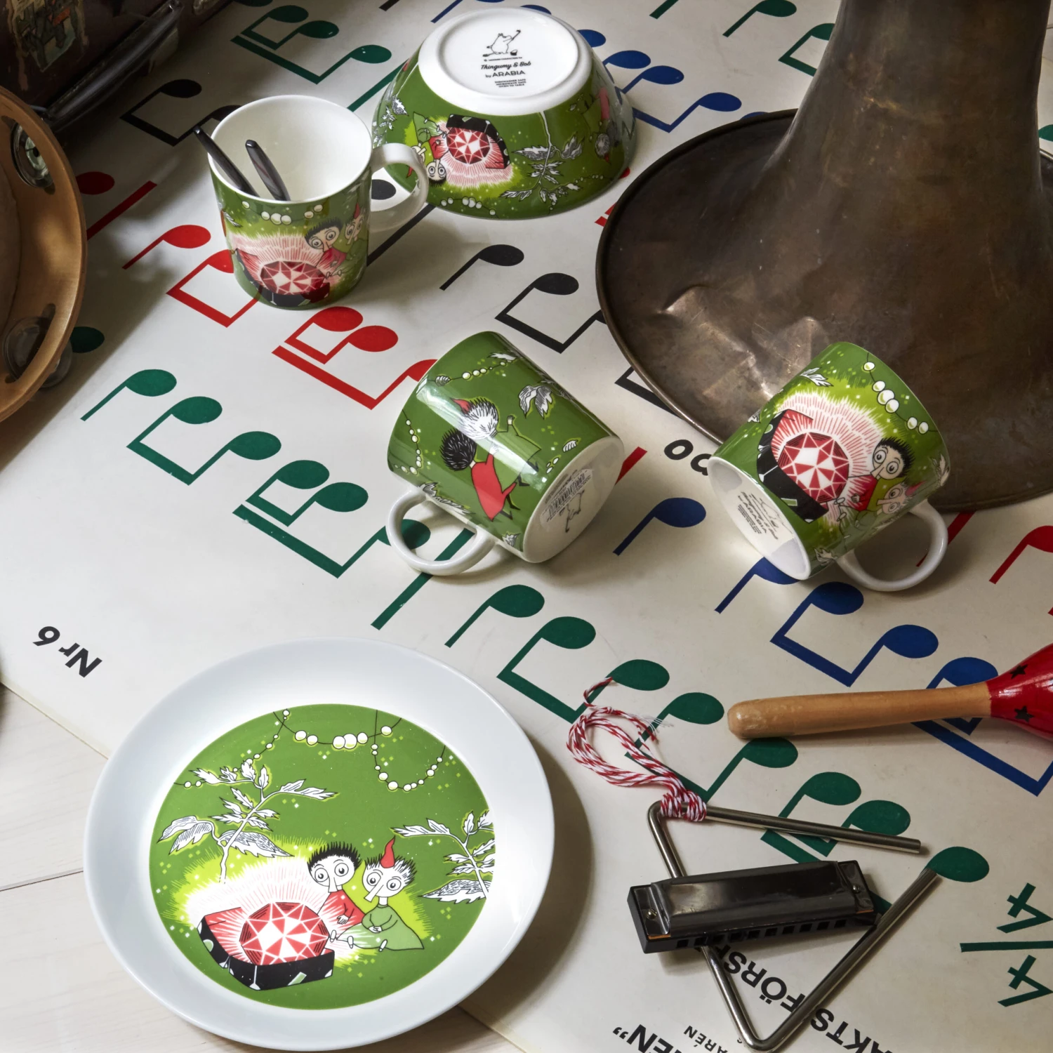 Arabia Taza Moomin Thingumy & Bob King's Ruby 7 Arabia Taza Moomin Thingumy & Bob King's Ruby - Imagen 5