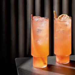 Ferm LIVING 4 Vasos Altos Ripple -Vajilla Tienda 31545 01 05 20d42c3a81