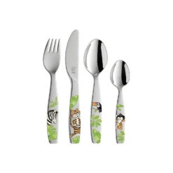Cubiertos Infantiles Zwilling Twin Kids Jungle 4 Piezas