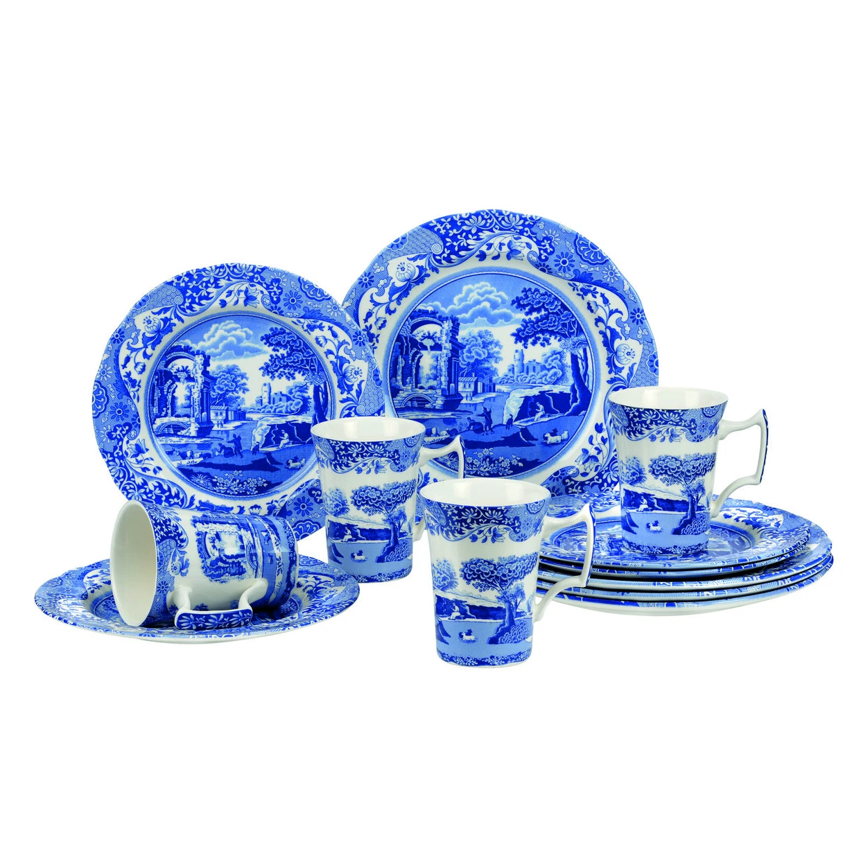 Spode Vajilla Blue Italian 3 Spode Vajilla Blue Italian