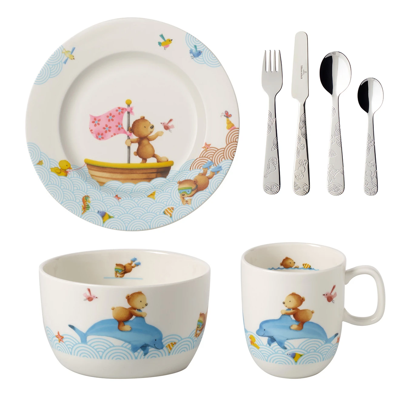 Villeroy & Boch Vajilla Infantil Y Cubierto Happy As A Bear 3 Villeroy & Boch Vajilla Infantil Y Cubierto Happy As A Bear