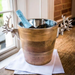 Enfriador De Botellas Huntsman Ciervo Madera Mango -Vajilla Tienda 40681 01 02 002a03fc63