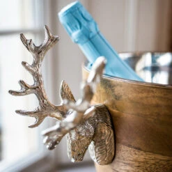 Enfriador De Botellas Huntsman Ciervo Madera Mango -Vajilla Tienda 40681 01 03 debbac20b3