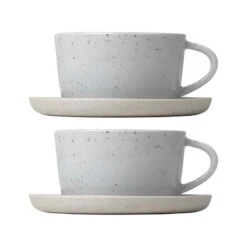 Blomus 2 Tazas De Café Y Platillo Sablo