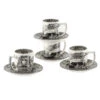 Spode 4 Tazas Espresso Y Platillo Black Italian -Vajilla Tienda 44697 01 01 87985bde7b