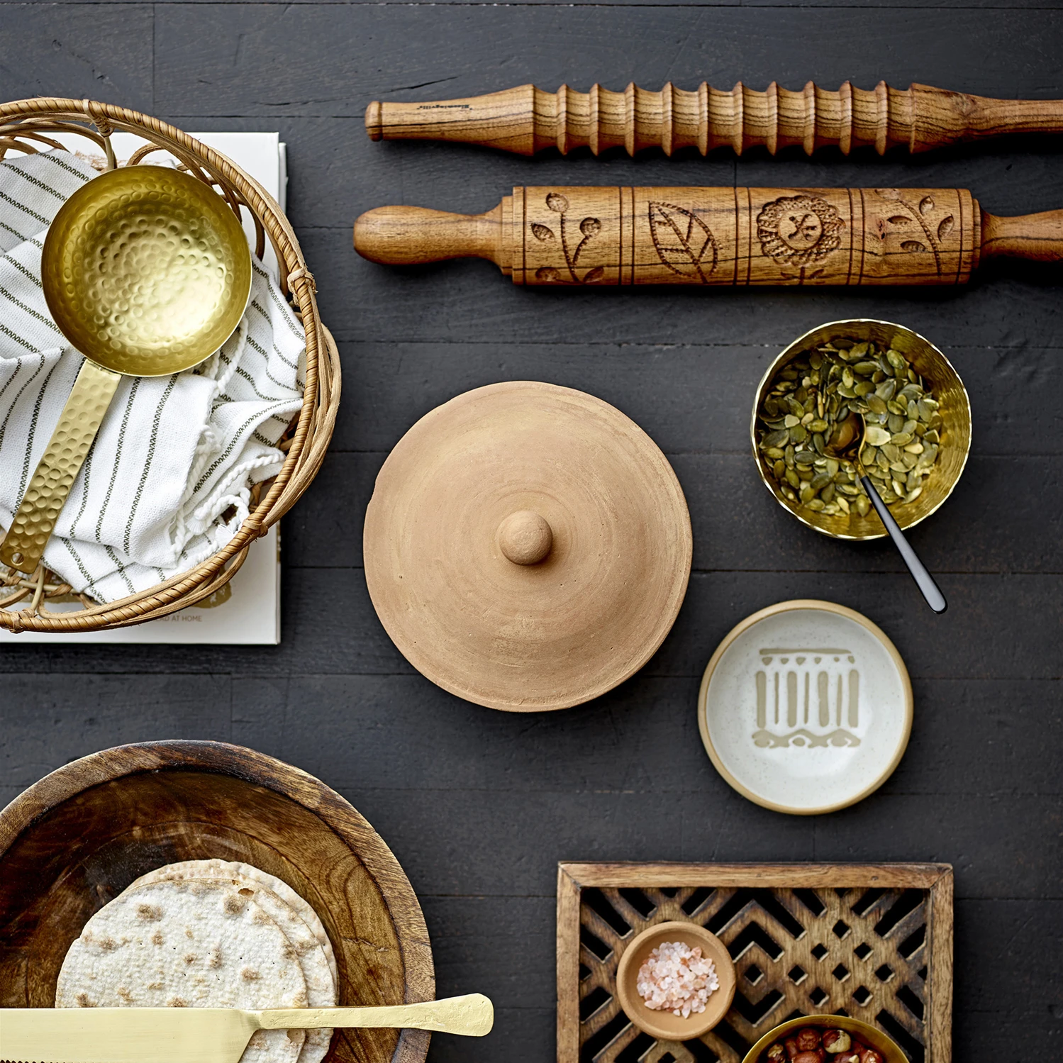 Set De 2 Paneras Ratán Bloomingville 6 Set De 2 Paneras Ratán Bloomingville - Imagen 4