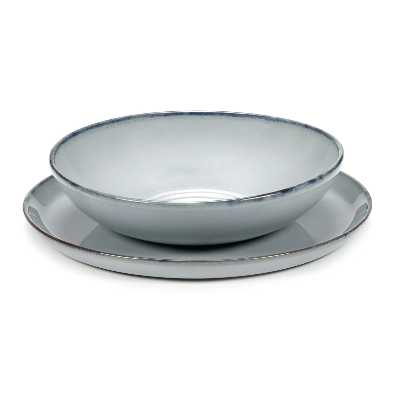 Serax Plato Hondo Pure Blue Glazed Ø19,5 Cm 4 Serax Plato Hondo Pure Blue Glazed Ø19,5 Cm - Imagen 2