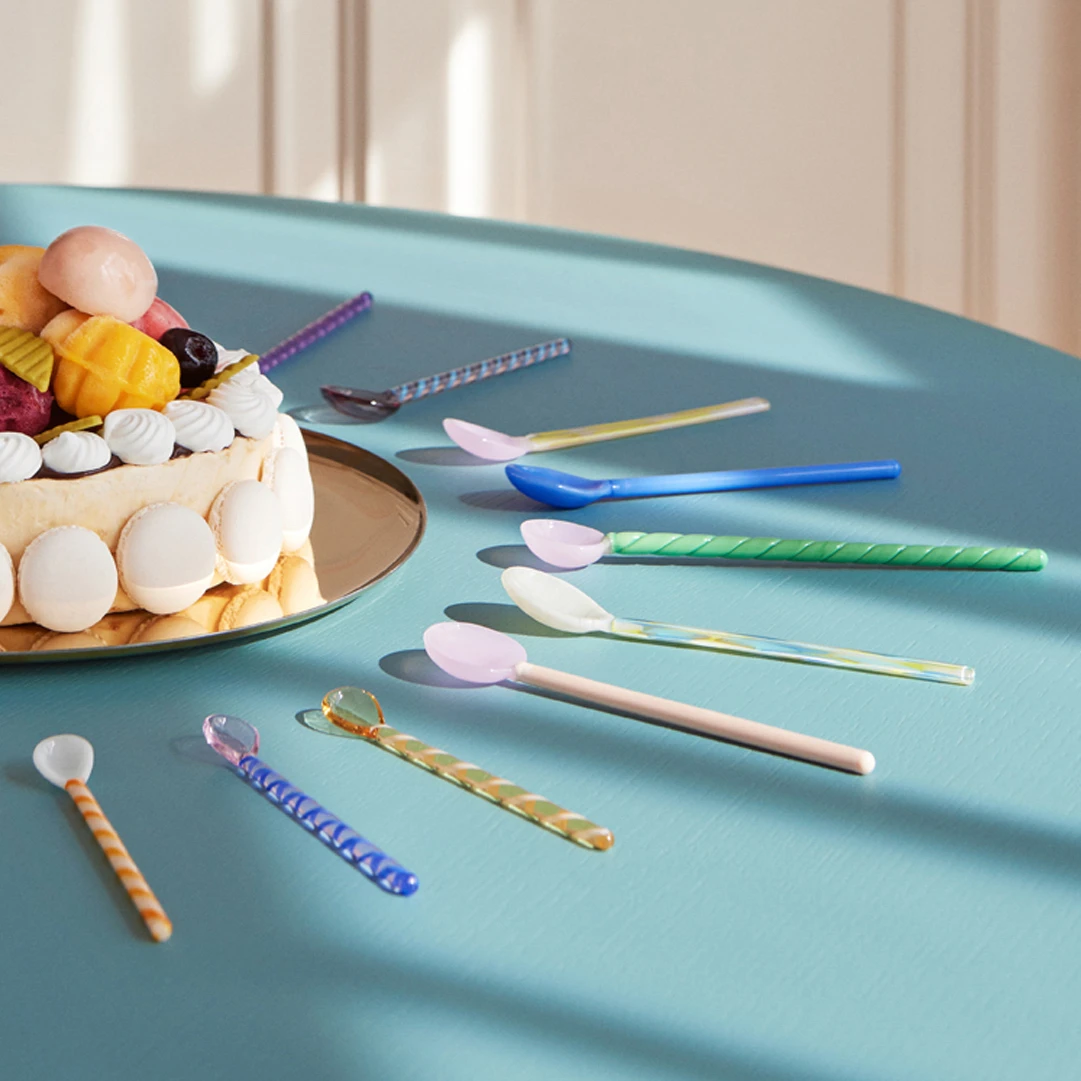 Hay 2 Cucharas De Vidrio Flat 5 Hay 2 Cucharas De Vidrio Flat - Imagen 3