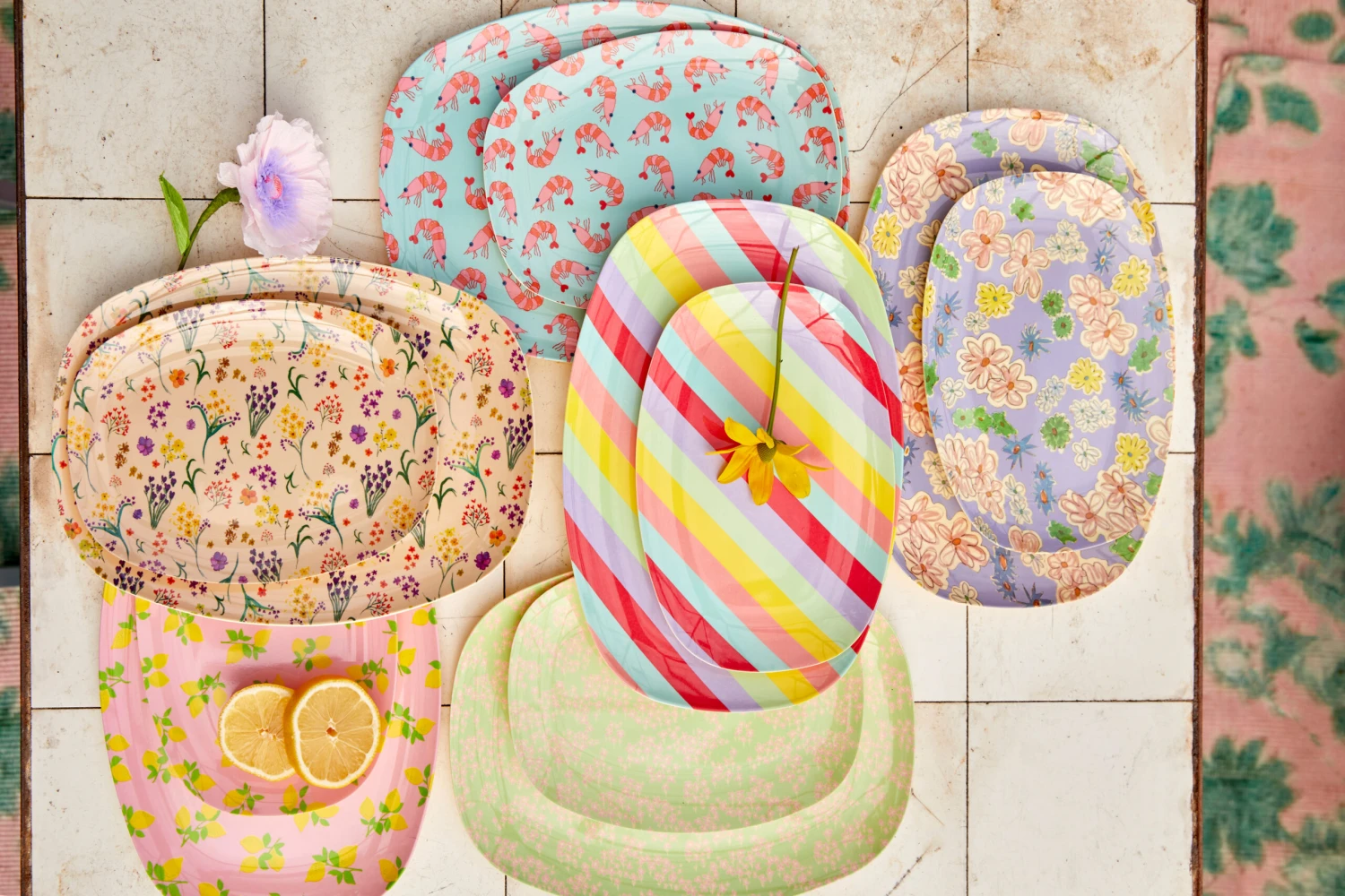 Plato Melamina Rice 16,5x23 Cm 6 Plato Melamina Rice 16,5x23 Cm - Imagen 4