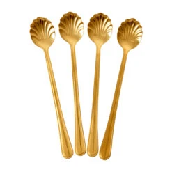 Set De 4 Cucharas De Latte Rice Seashell 19 Cm