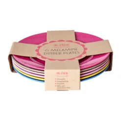 Set De 6 Platos De Melamina Rice Ø26 Cm