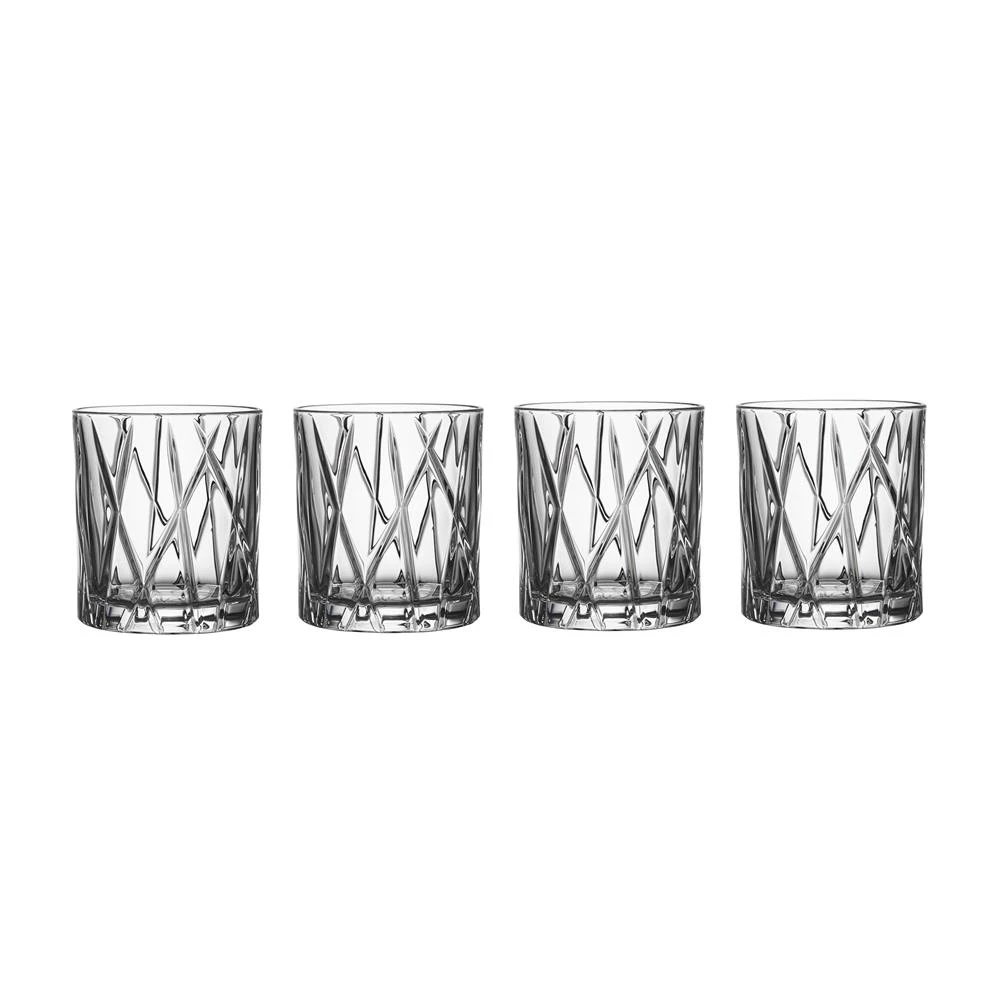Orrefors 4 Vasos City Old Fashioned 3 Orrefors 4 Vasos City Old Fashioned